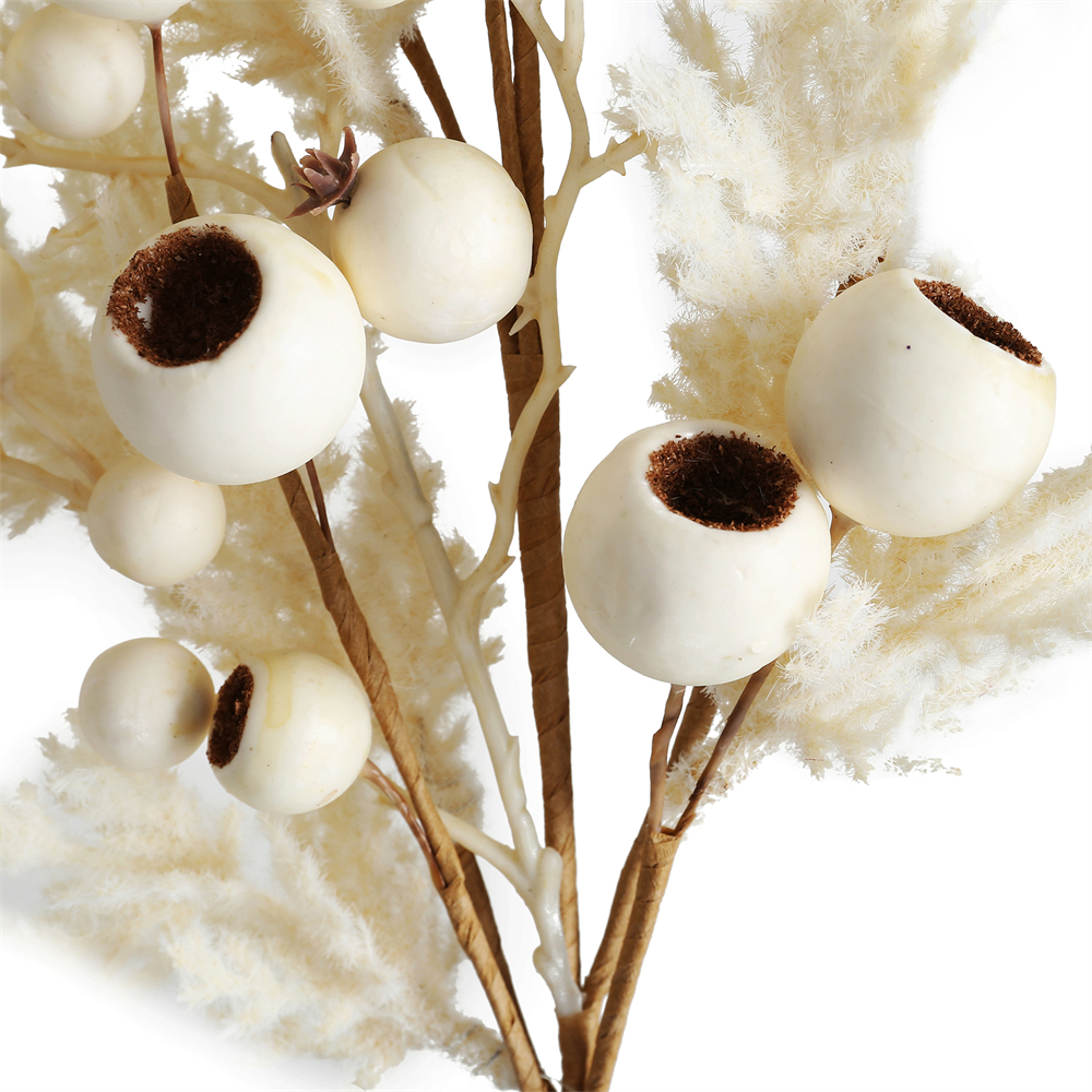 31341	 L26W5.9H2.4" - WHITE BERRIES PICK