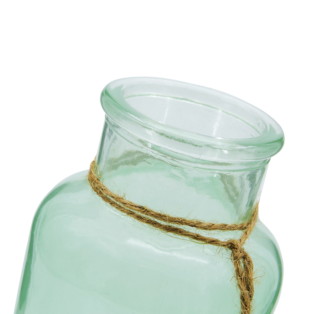 94213	 *D3"H6.5" - GLASS VASE WITH STARFISH