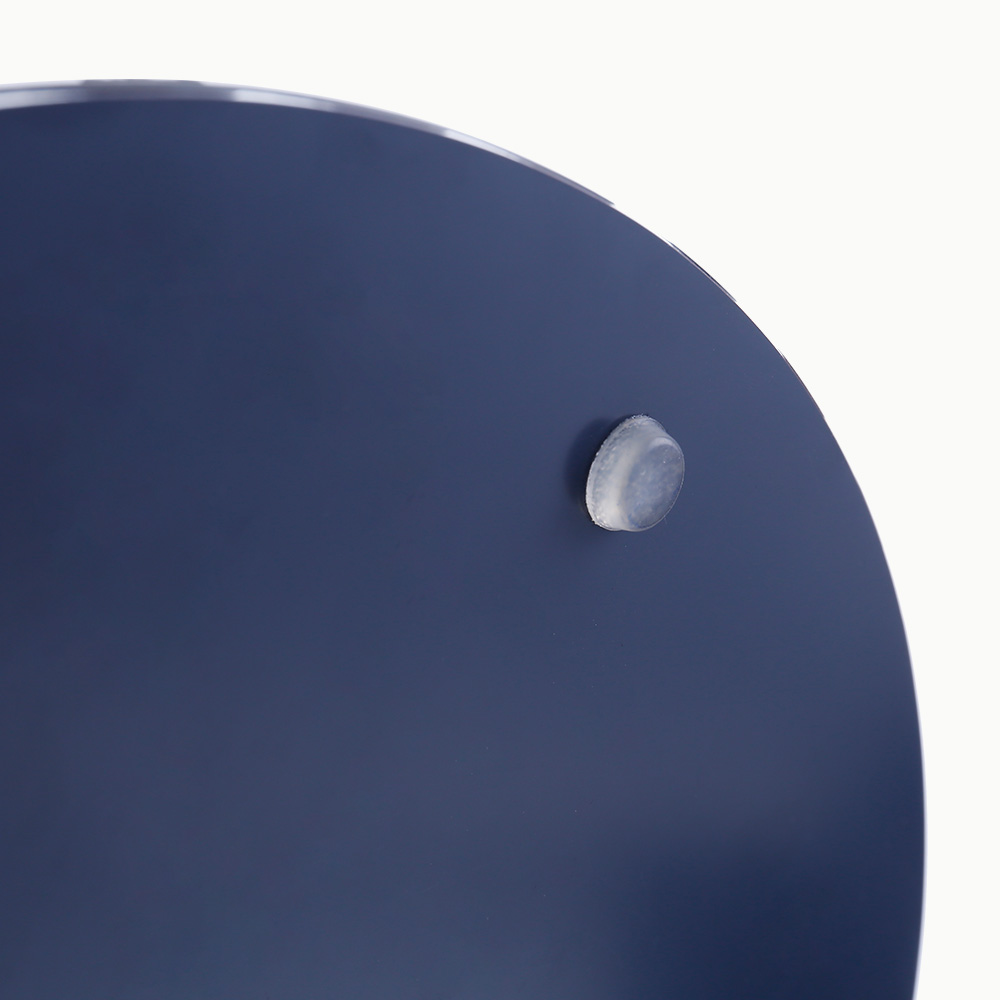 72780	 D12.6"H0.6" - STONE RIM MIRROR PLATE