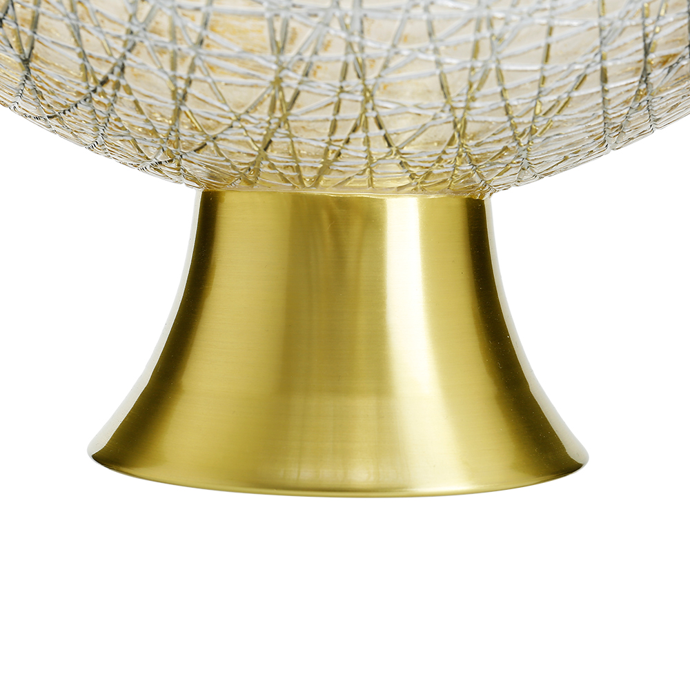 75388	 D9.8"H4.7" - GLASS PEDESTAL BOWL