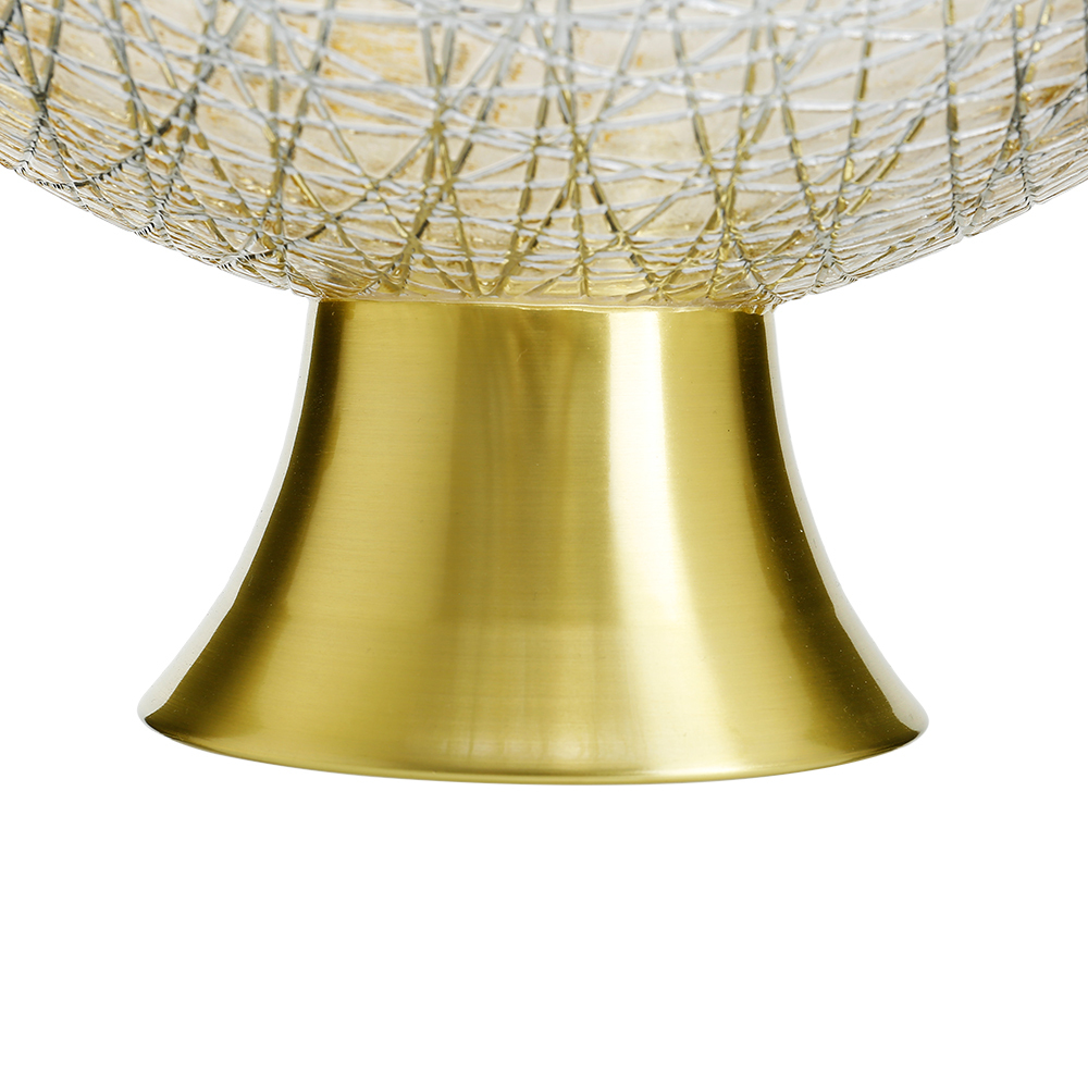 75388	 D9.8"H4.7" - GLASS PEDESTAL BOWL
