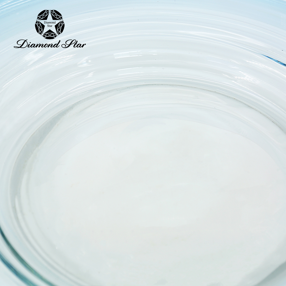 21113	 D19.3"H4.3" - GLASS DECORATIVE PLATE