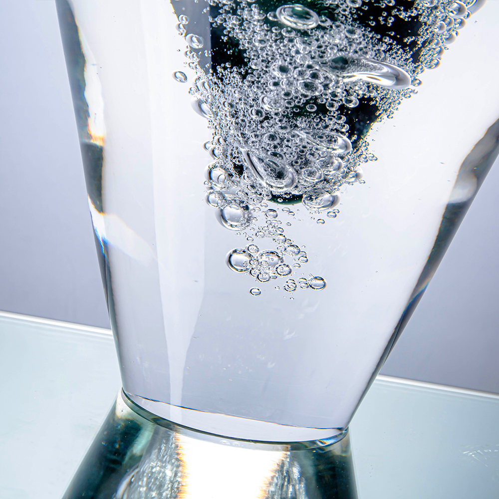 33013	 *D7.5"H13.8" - ART GLASS VASE