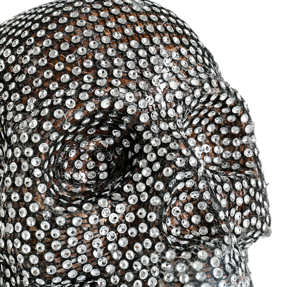 31783	 *L11"W9.1"H7.9" - SPARKLY FOAM SKULL