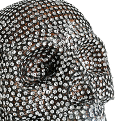 31783	 *L11"W9.1"H7.9" - SPARKLY FOAM SKULL
