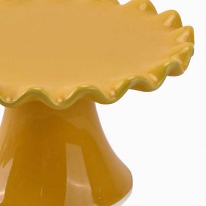CE07034YE	 D5.4"H3.2" - EASTER CAKE PLATE