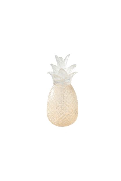 30006	 *D4.3"H9.1" - GLASS PINEAPPLE FIGURINE