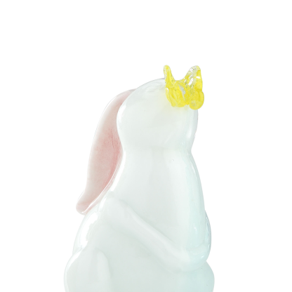 30055ASST	 L4"W3.7"H7" - ASSORTED COLORS GLASS EASTER BUNNIES