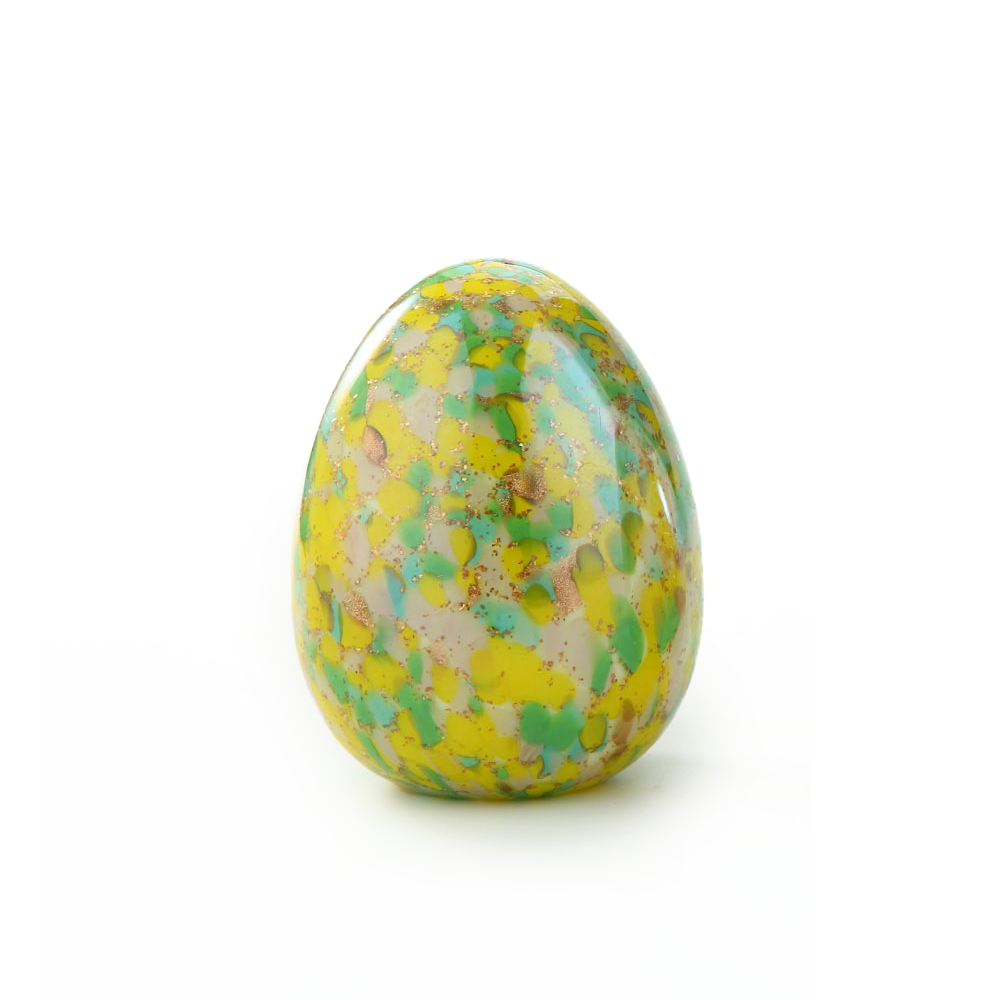 30113ASST	 D4.3"H5.9" - ASSORTED COLORS GLASS EASTER EGGS