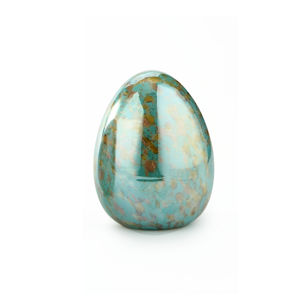 30113ASST	 D4.3"H5.9" - ASSORTED COLORS GLASS EASTER EGGS