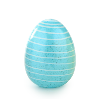 30114ASST	 D4.3"H5.9" - ASSORTED COLORS GLASS EASTER EGGS