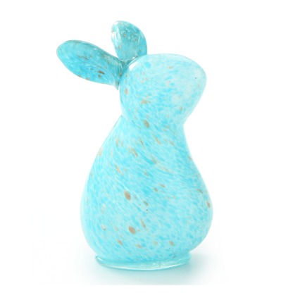 30115ASST	 L3.7"W3"H6.5" - ASSORTED COLORS GLASS BUNNIES