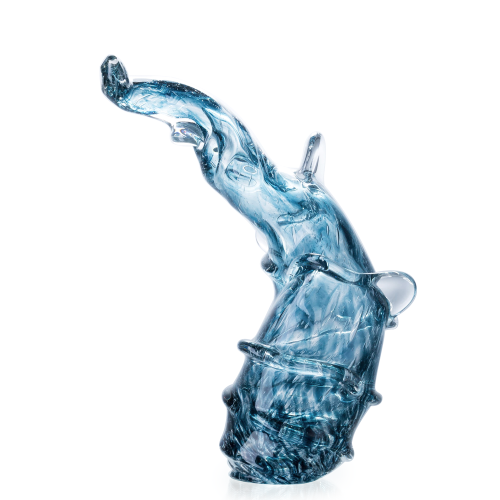 30164	 D8.7"H6.7" - GLASS FIGURINE