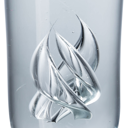 30173	 D4.7"H11" - GLASS SCULPTURE