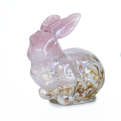 30180ASST	 *L7.5"W4.3"H7.1" - ASSORTED COLORS GLASS EASTER BUNNIES