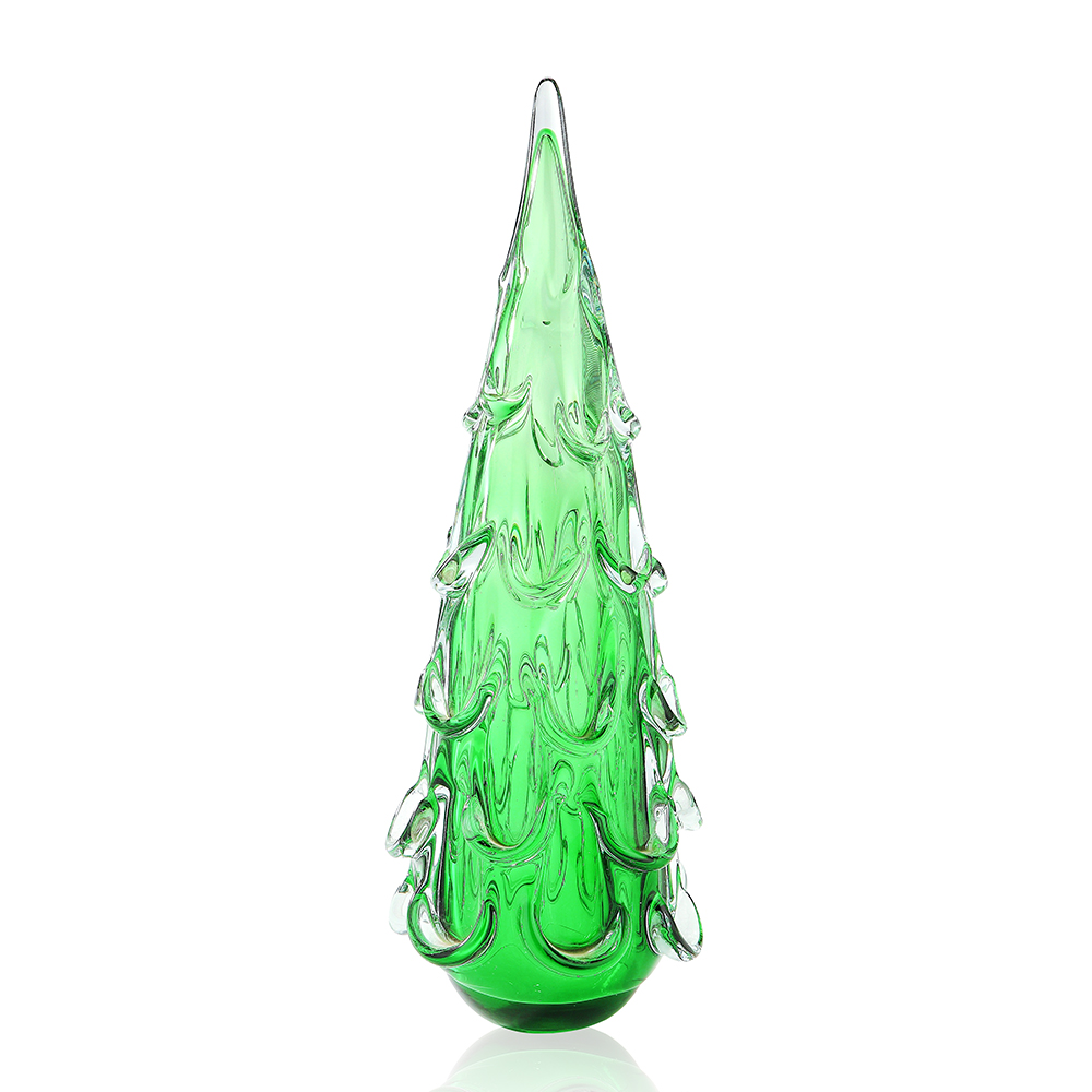 30020	 D5.1"H16.1" - GLASS CHRISTMAS TREE