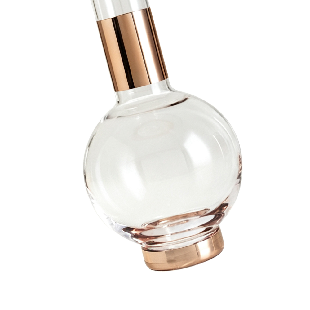 31007-1	 D5.7"H13.8" - MODERN GLASS DECANTER