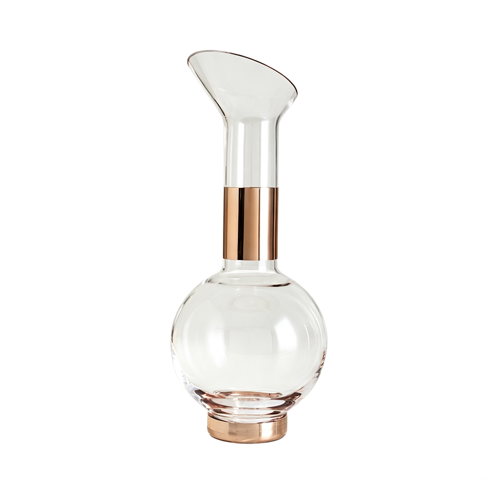 31007-1	 D5.7"H13.8" - MODERN GLASS DECANTER