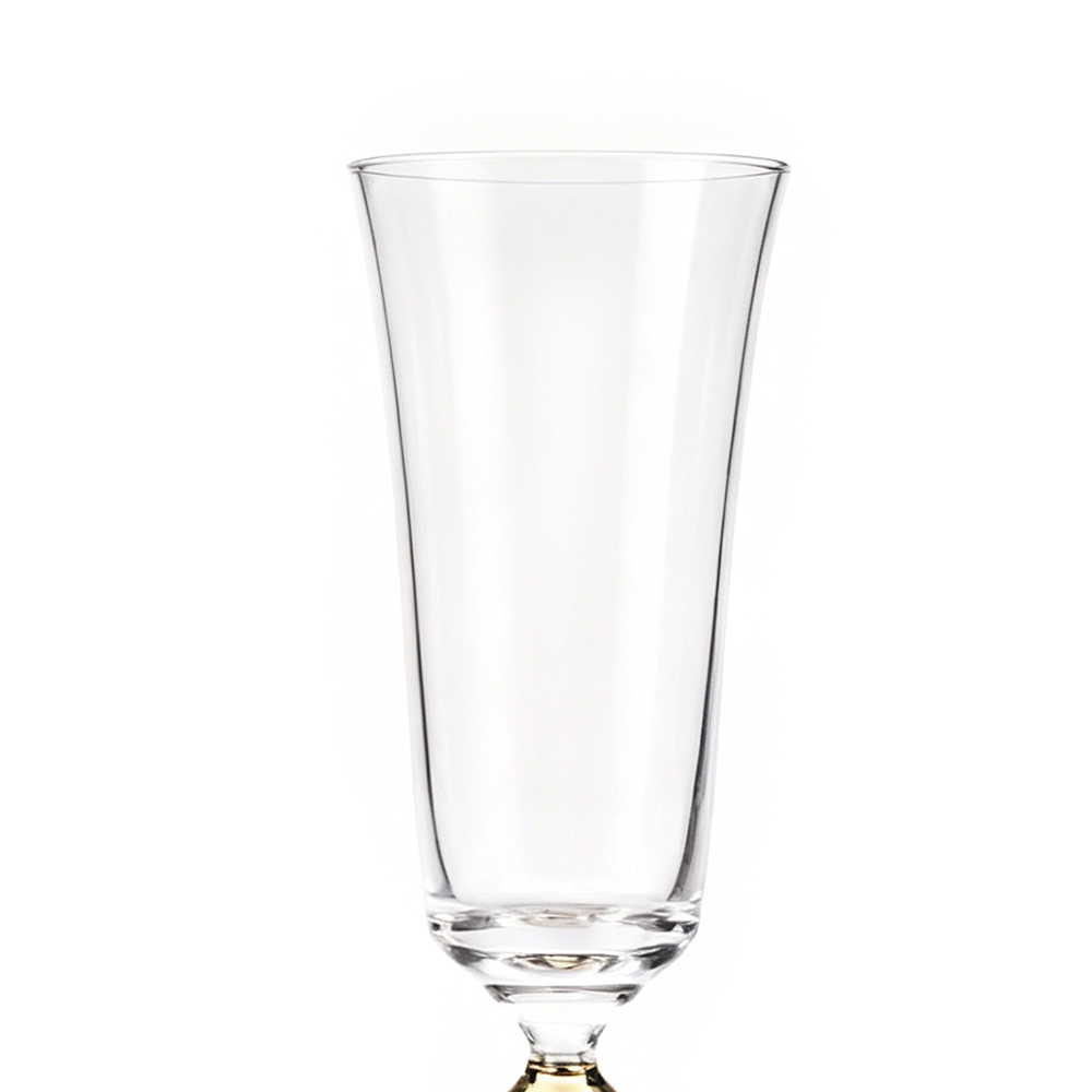 31029-1	 D3"H10.2" - CHAMPAGNE FLUTE WITH BLUE STEM