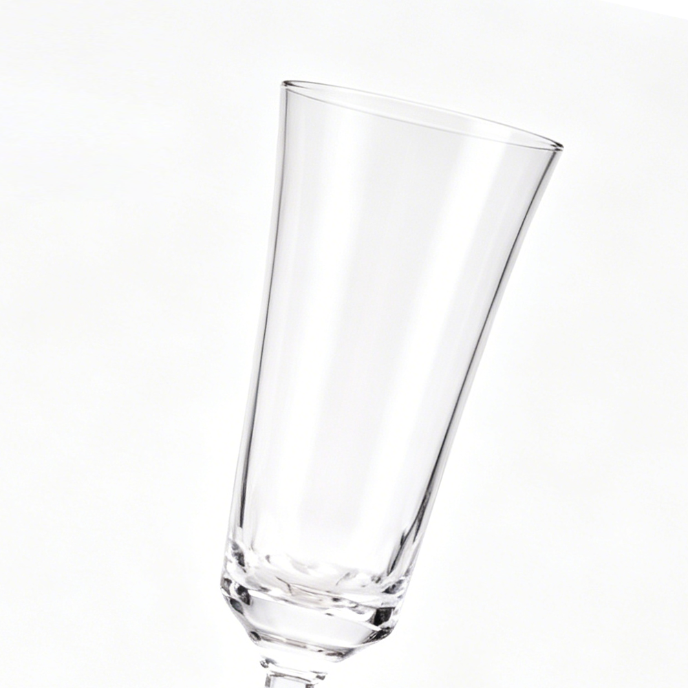 31030-1	 D3"H10.2" - CHAMPAGNE FLUTE WITH SMOKE STEM