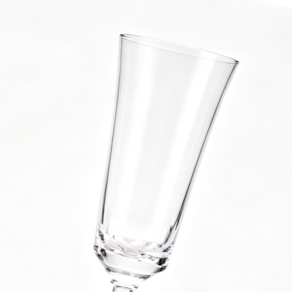 31030-1	 D3"H10.2" - CHAMPAGNE FLUTE WITH SMOKE STEM