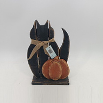 L7.9"W3.5"H13.4" - WOOD CAT SILHOUETTE