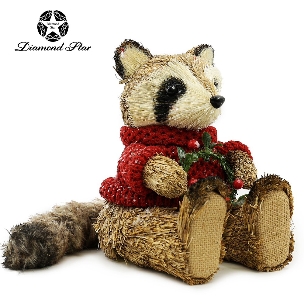 31195 L8.3"W7.5"H8.3" - SITTING RACOON TABLETOP
