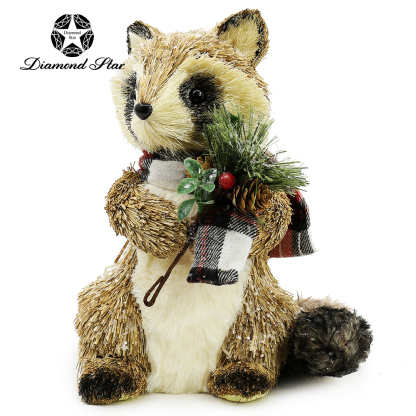 31197	 L7.5"W6.7"H9.8" - STANDING RACOON TABLETOP