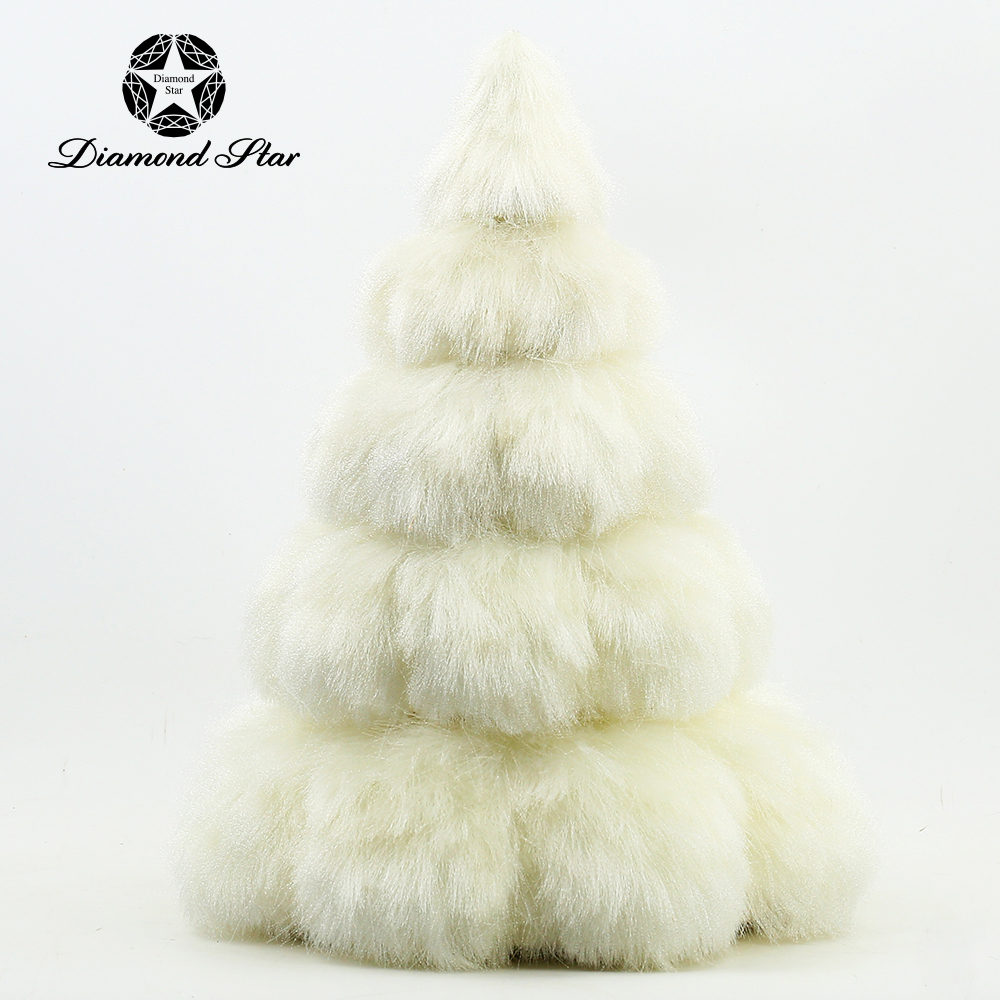 31215	 L11.8"W11.8H15.8" - FUR CHRISTMAS TREE