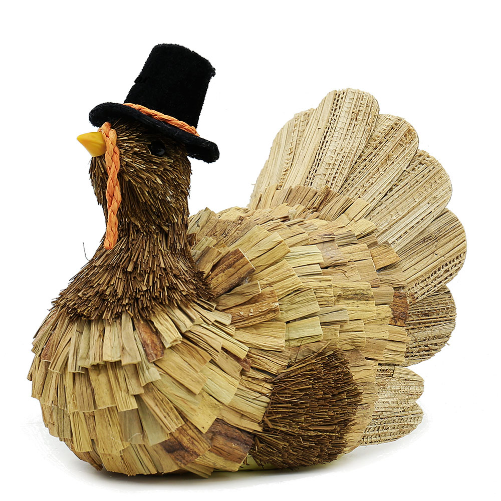 31233	 L7.9"W5.9"H7.9" - TURKEY HARVEST DECORATION