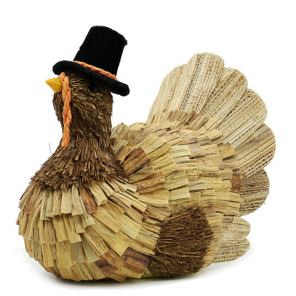 31233	 L7.9"W5.9"H7.9" - TURKEY HARVEST DECORATION