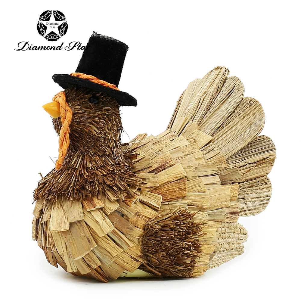 L5.5"W4.5"H5.9" - TURKEY HARVEST DECORATION