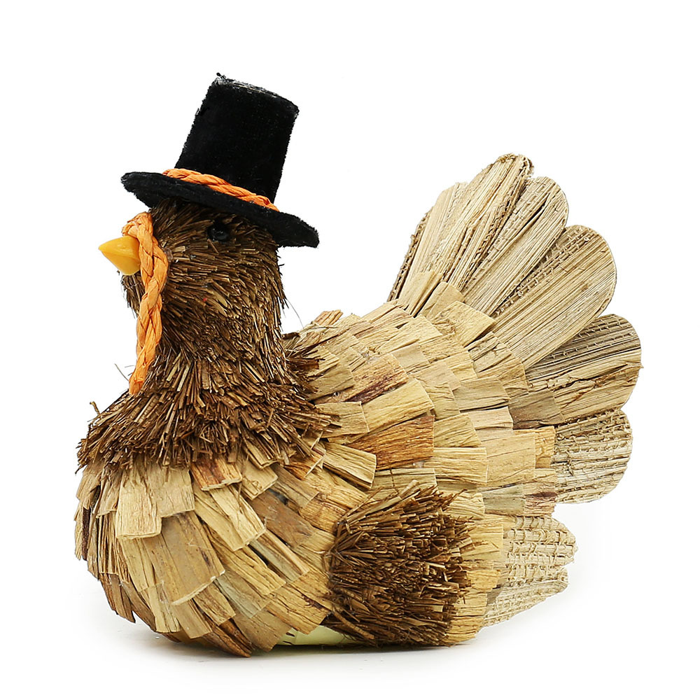 31234	 L5.5"W4.5"H5.9" - TURKEY HARVEST DECORATION