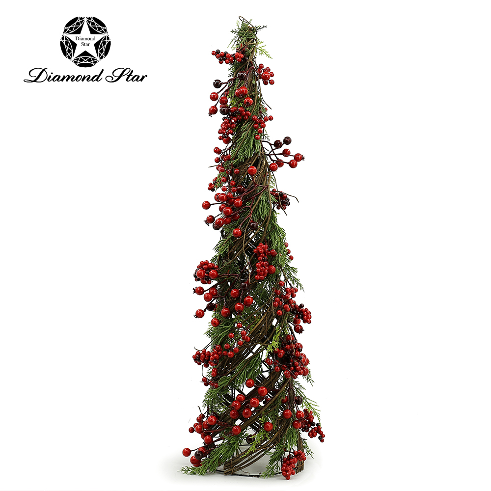 31264	 L7.9W7.9H33.1" - BERRIES CONE TREE