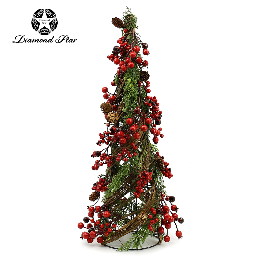 31265	 *L6.3W6.3H23.6" - BERRIES CONE TREE