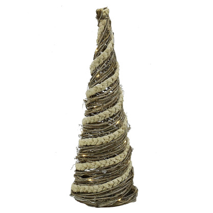 31294	 L6.3W6.3H15.4" - CHRISTMAS CONE TREE