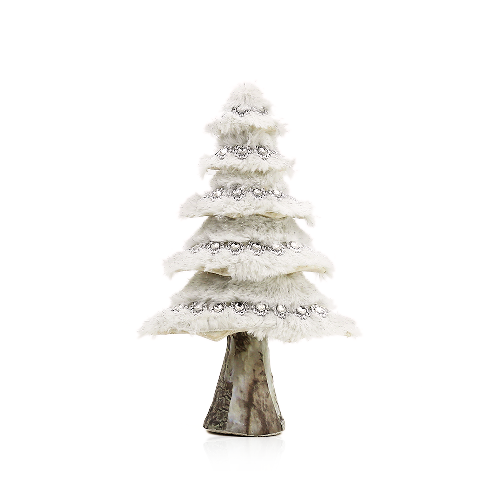 31310	 L7.1W3.9H11.8" - FURRY CHRISTMAS TREE