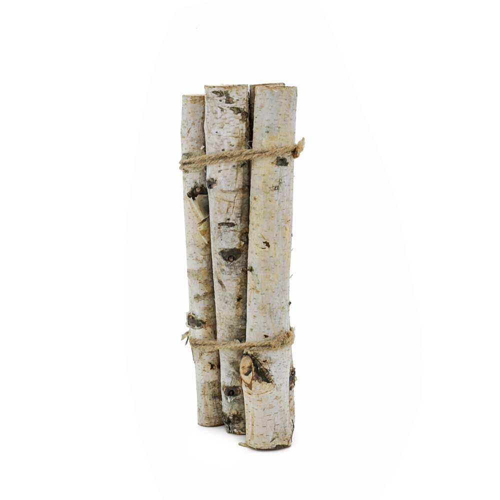D1.6"H11.8" - DECORATIVE BIRCH POLES