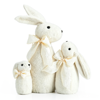 31478	 L11.4W6.7H13.8" - SET OF 3 STANDING BUNNIES