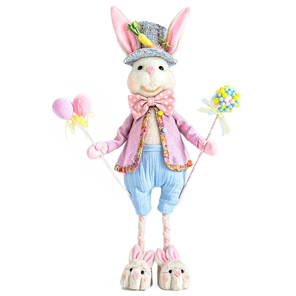 31493	 L13.8W7.1H26" - STANDING EASTER BOY BUNNY