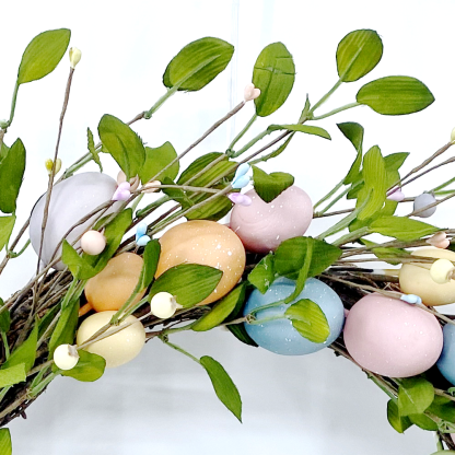 31499	 D21.7" - EASTER EGGS WREATH