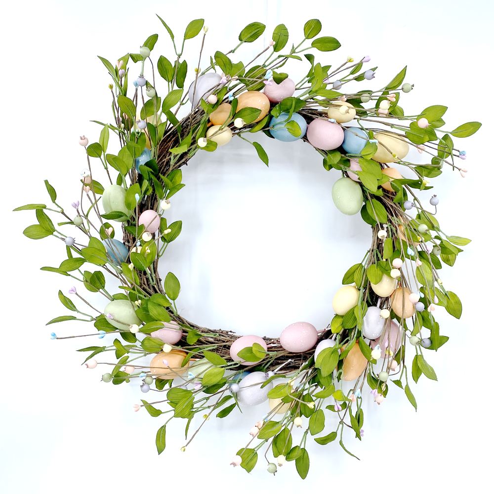 31499	 D21.7" - EASTER EGGS WREATH