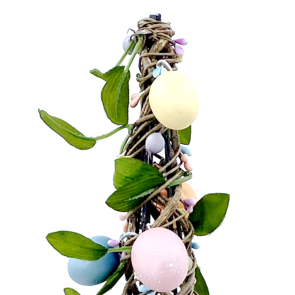 31501	 L5.9W5.9H23.6" - EASTER EGGS CONE TREE