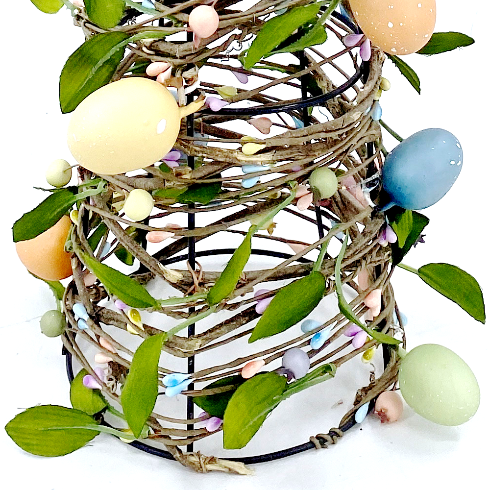 31501	 L5.9W5.9H23.6" - EASTER EGGS CONE TREE