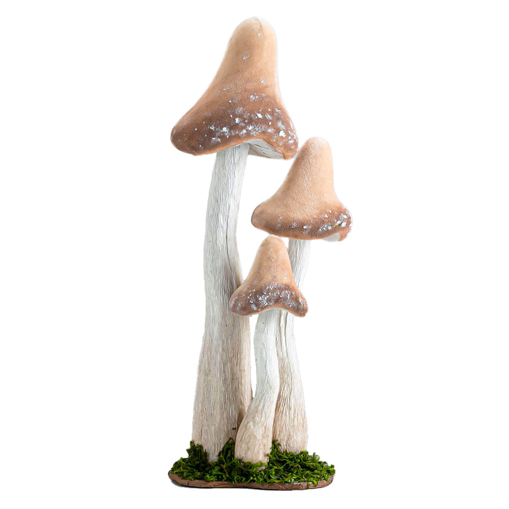 31557	 L9.4W4.7H19.7" - LARGE MUSHROOM TABLETOP DÃ‰COR