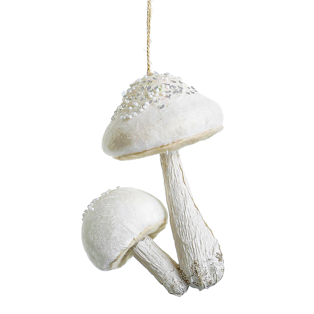 31632asst	 D5.9" - ASSORTED MUSHROOM ORNAMENTS