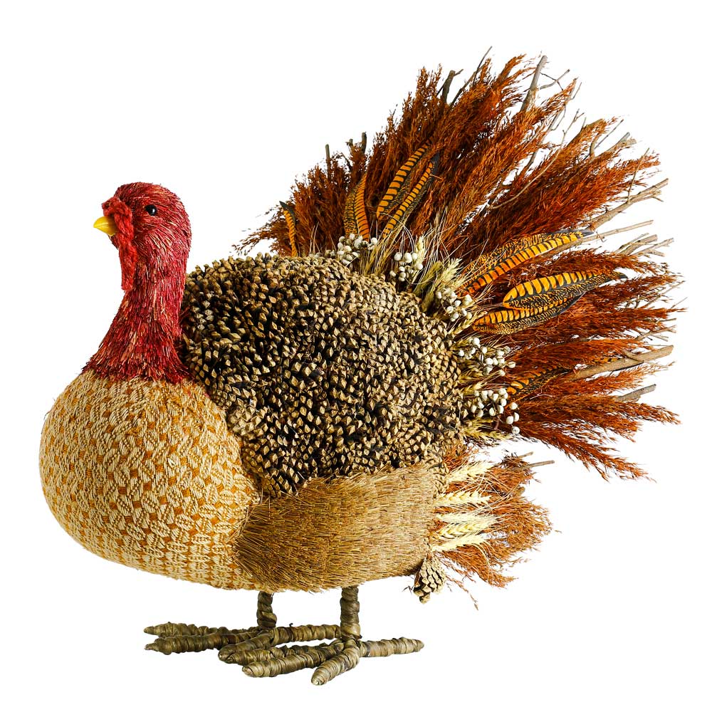 L22.8"W17"H22.4" - TURKEY HARVEST DECORATION