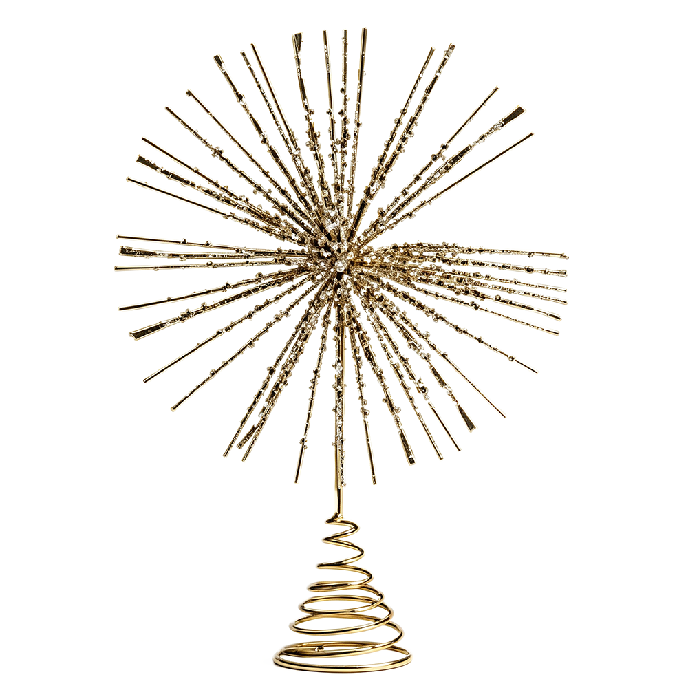 31676	 D10.6"H15" - GLITTER TREE TOPPER
