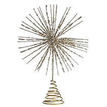 D10.6"H15" - GLITTER TREE TOPPER