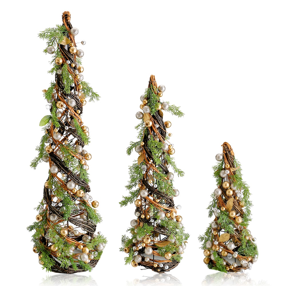 D7.9/6.9/5.9"H31.5/24/16" - SET 3 CHRISTMAS TREES
